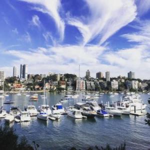 Double Bay Harbour-front apartment with stunning views Sydney